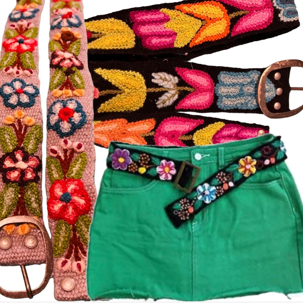 Peruvian Handmade Fully Sustainable Wool Belt